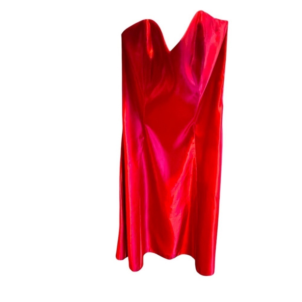 GoJane Bold Red Strapless Dress new with out tag size large